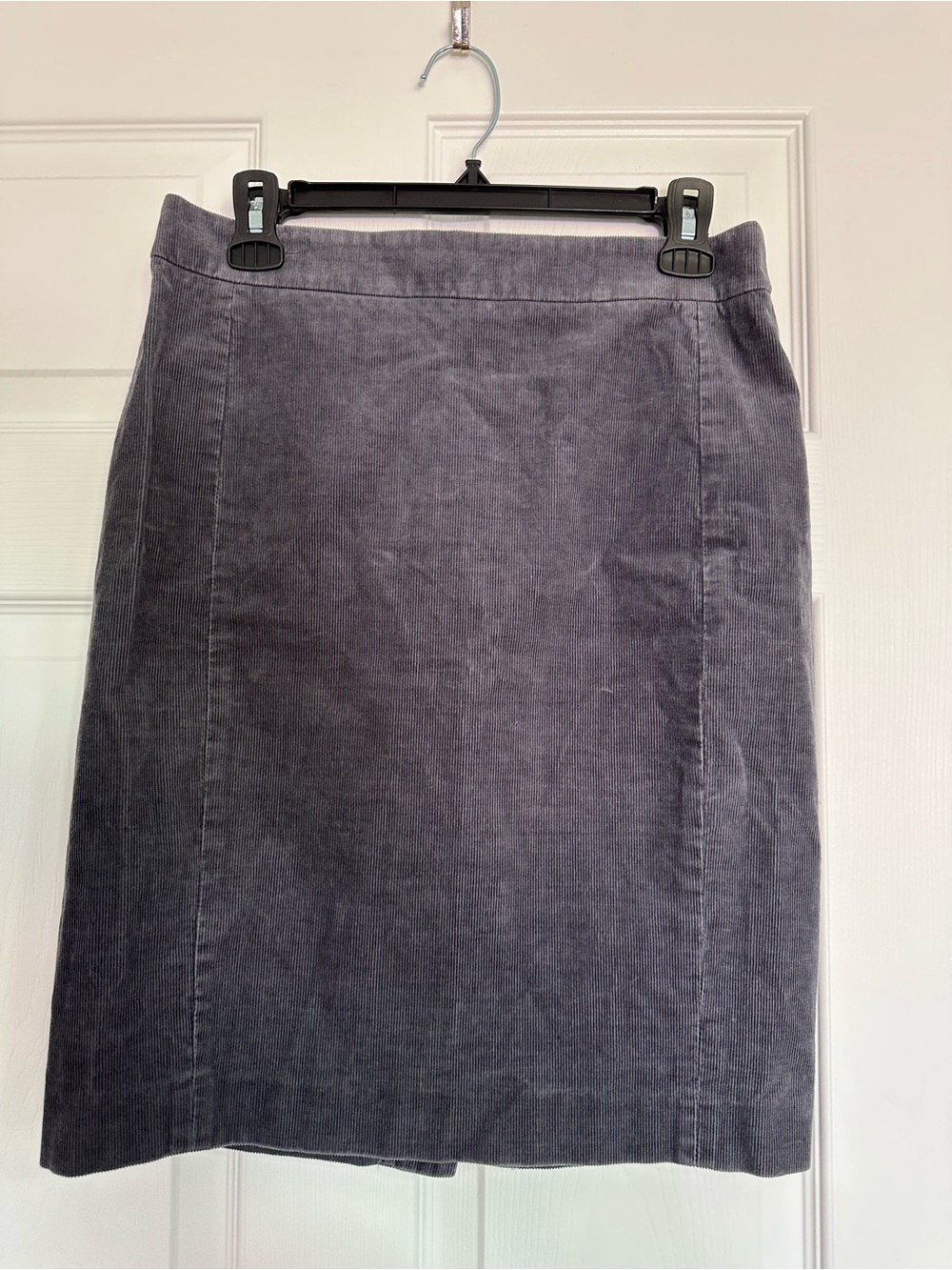 J. Crew Gray Corduroy Pencil Skirt